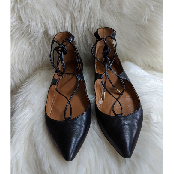 Aquazzura Christy leather flats - Picture 2 of 12